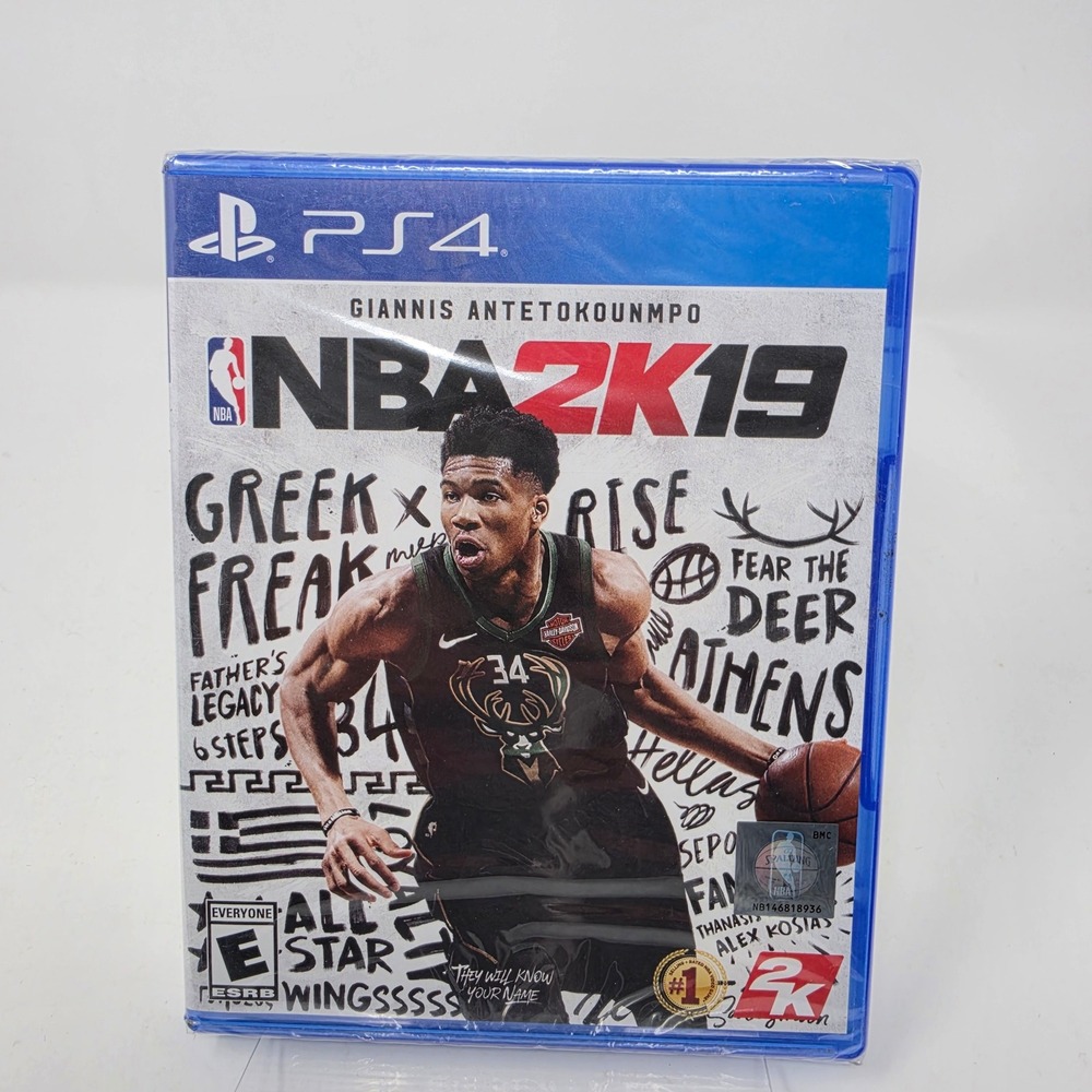 NBA 2K19 Sony PlayStation 4 PS4 Video Game Brand New Sealed Giannis Cover